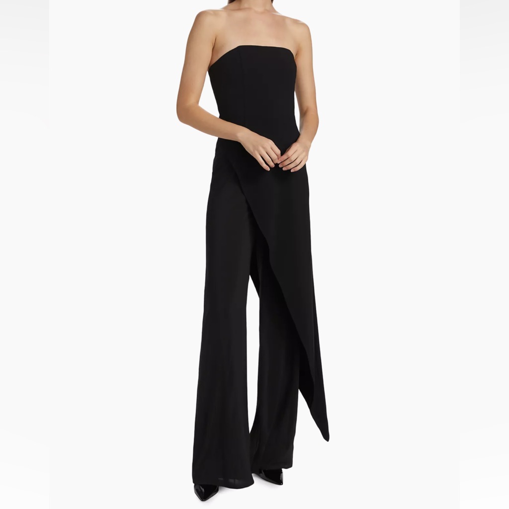 Alice And Olivia Alondra Strapless Jumpsuit Size 4 Nwt